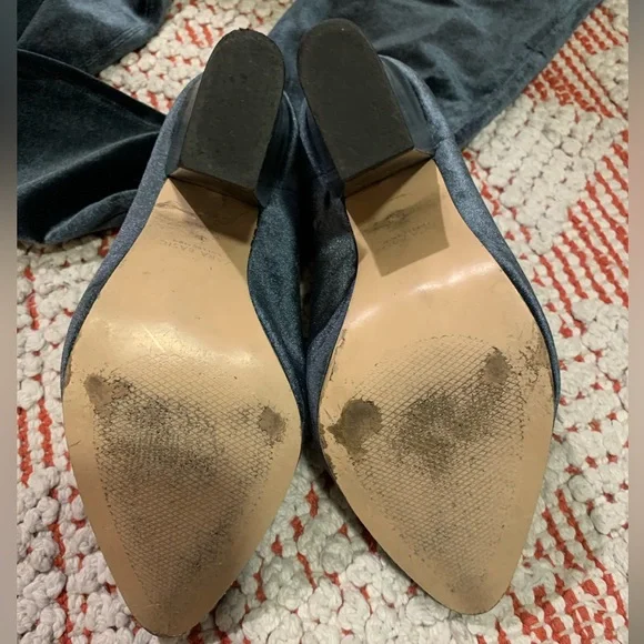 Zara thigh high blue boots 39 - Picture 5 of 8